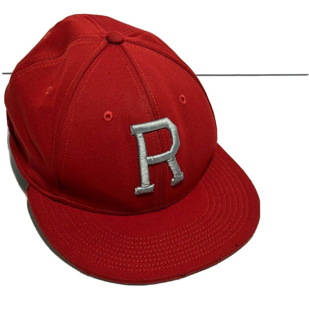 Red R Men's Hat Fitted Ball Cap Baseball Small/Medium Play4Cade OC Sports